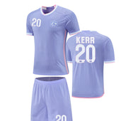 Football Jersey set Australia purple 25-26 KERR number#20 ( Australia shirt / soccer shirt / country shirt / football shirt )