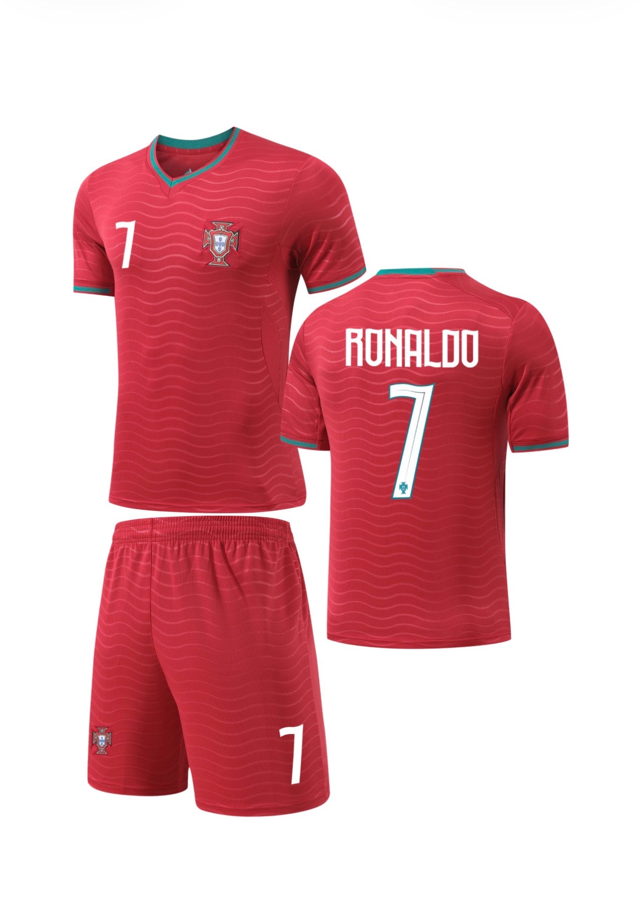 Football Jersey Portugal home Ronaldo 2026 World Cup set ( Harmony day / country jersey & shorts / football shirt / Portug al euro shirt  / Ronaldo jersey / European championship )