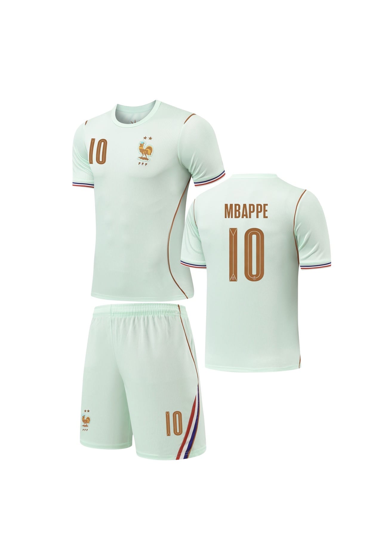 Football jersey France Away Mbappe number#10 World Cup 2026 ( France mint shirt  / French european jersey )