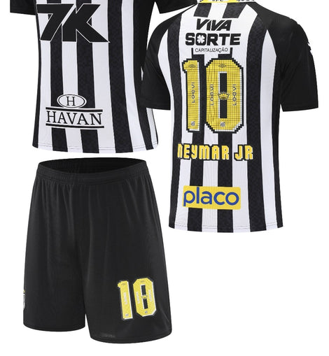 Football Jersey Santos Neymar jr home 25/26 #number10 ( Harmony day / Brasil soccer shirt & shorts )