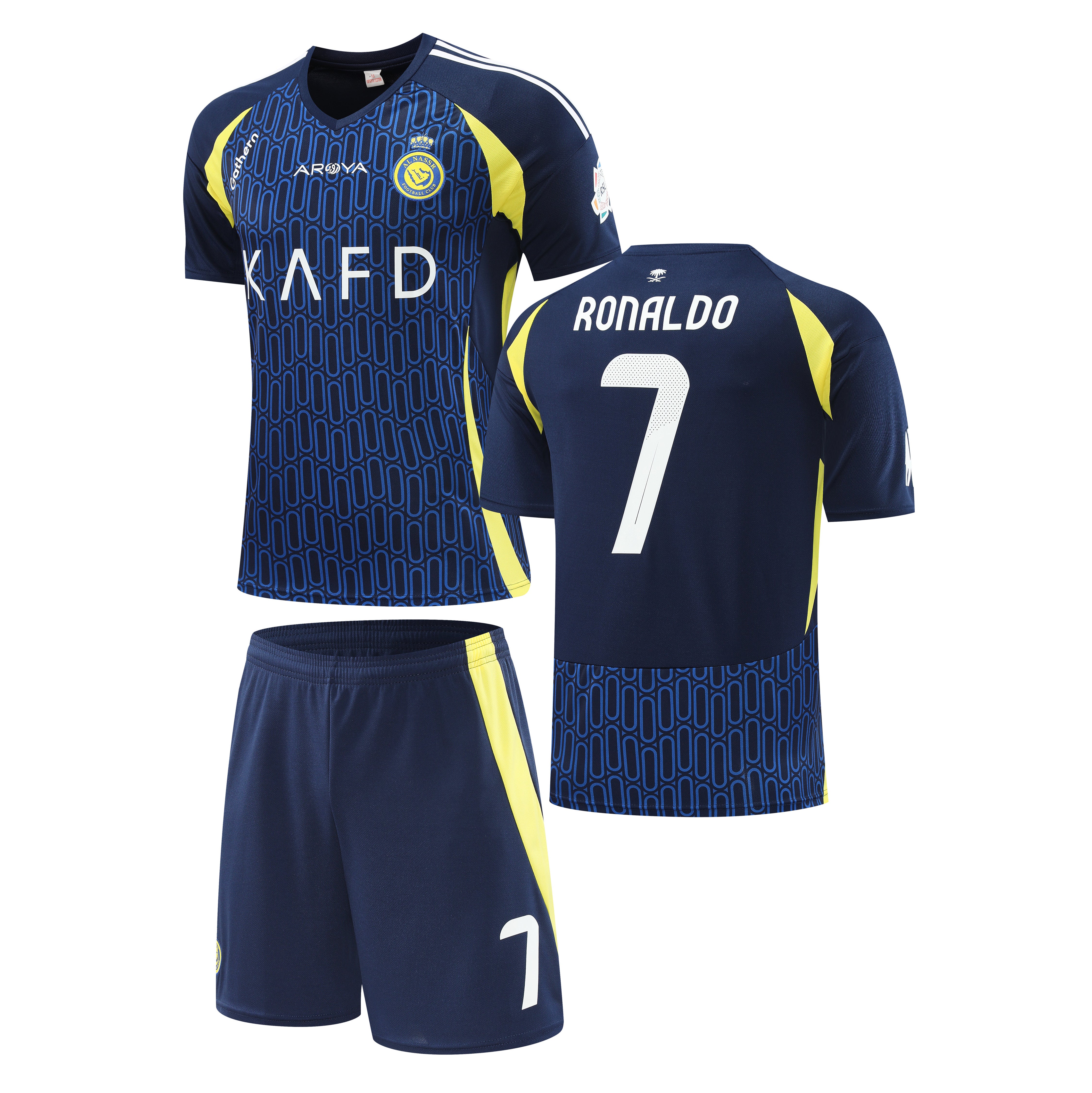 Football Jersey Al Nassr fc Away Ronaldo number#7  24/25 ( saudi arabian team / soccer shirt & shorts / football shirt )