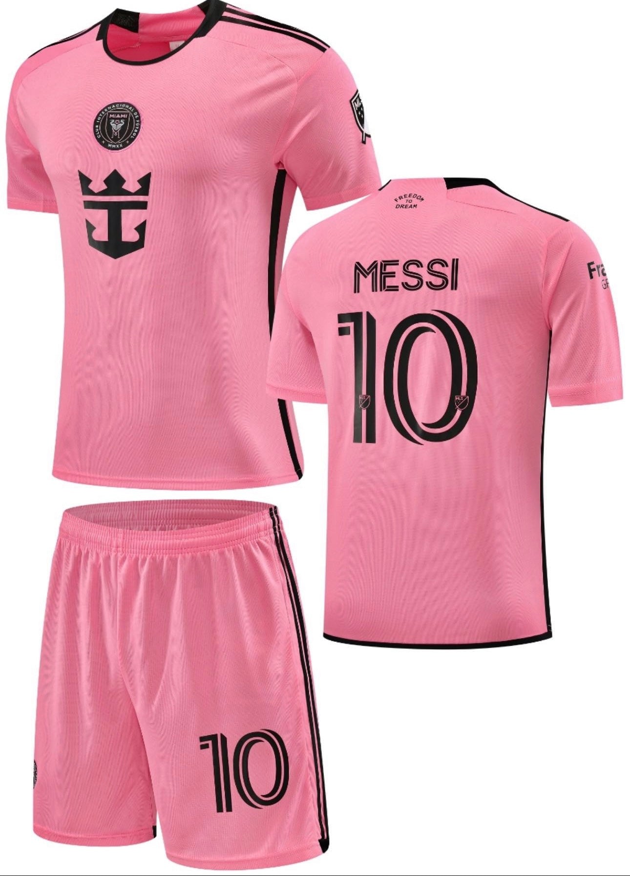 Football Jersey Inter Miami Home Messi number#10 2024-2025 ( shirt /  jersey & shorts / soccer jersey Lionel )