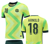 Football Jersey set Australia home 25-27 Arnold MacKenzie number #18( A Grade / Australia shirt / soccer / country shirt )