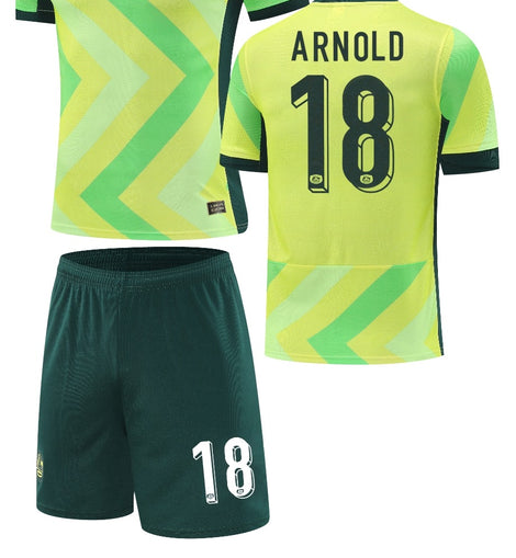 Football Jersey set Australia home 25-27 Arnold MacKenzie number #18( A Grade / Australia shirt / soccer / country shirt )
