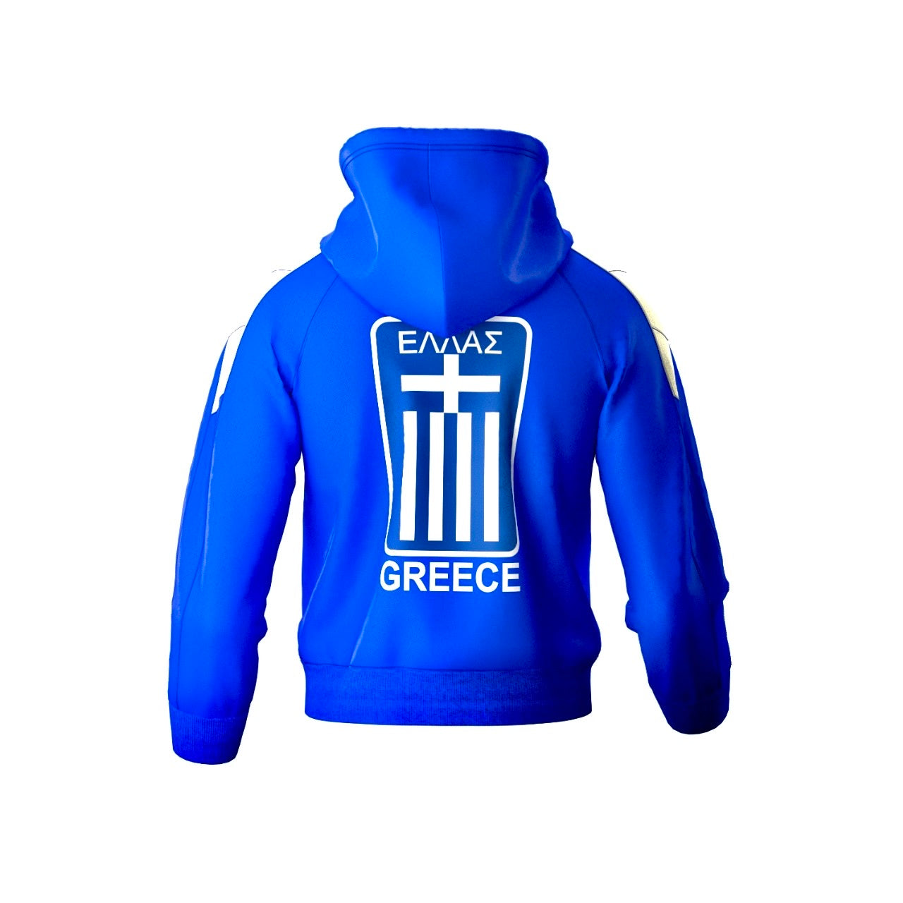 Greece Zipper Hoodie jumper (fleece / Hellas blue / Greece training / warm up / Harmony day / Greek jumper)