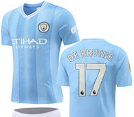 Football jersey Manchester City home DEBRUYNE #17 2023-2024 ( jersey and shirts / specials )