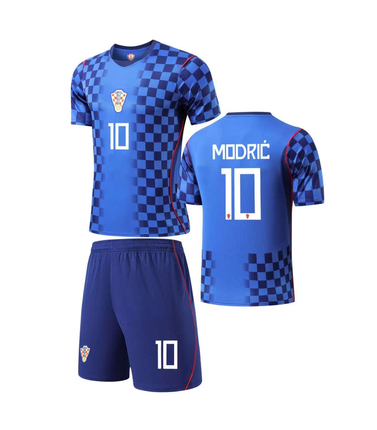 Football Jersey Croatia away Modric number # 10 World Cup 2026 (soccer shirt / Harmony european day / football shirt set / euro / Croatian shirt )