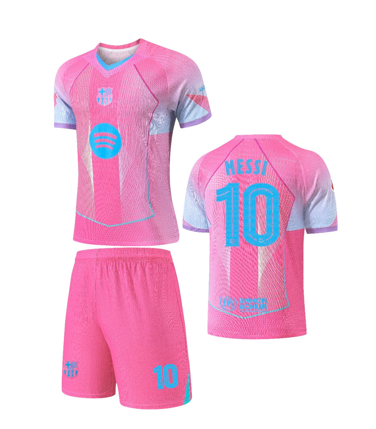 Football Jersey Barcelona fc Messi Pink training set 2026-2027(A Grade Quality / soccer shirt / football shirt / Barca t-shirt / Barcelona )