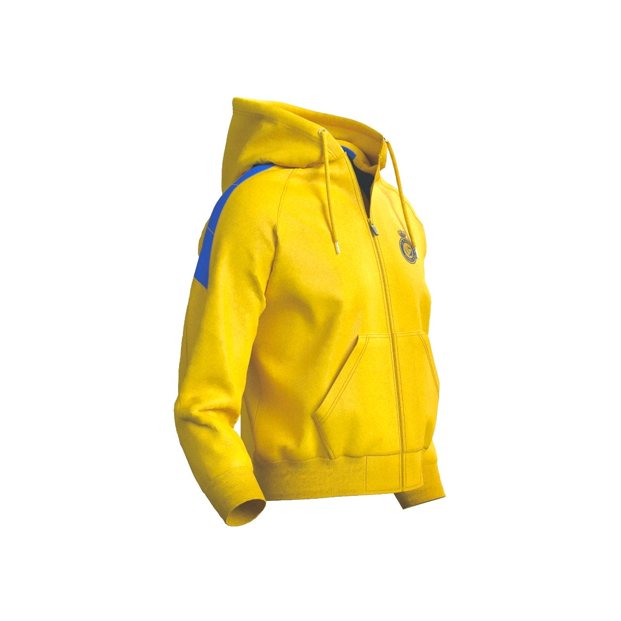 Al nassr Zipper hoodie jumper 24/26( yellow/  Ronaldo training jacket / warm up jacket / Harmony day  / fleece jumper)