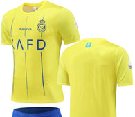 Football Jersey Al Nassr fc home  no name( saudi arabian team / blank / soccer shirt & shorts / football shirt / indoor/ futsal / 5 aside)