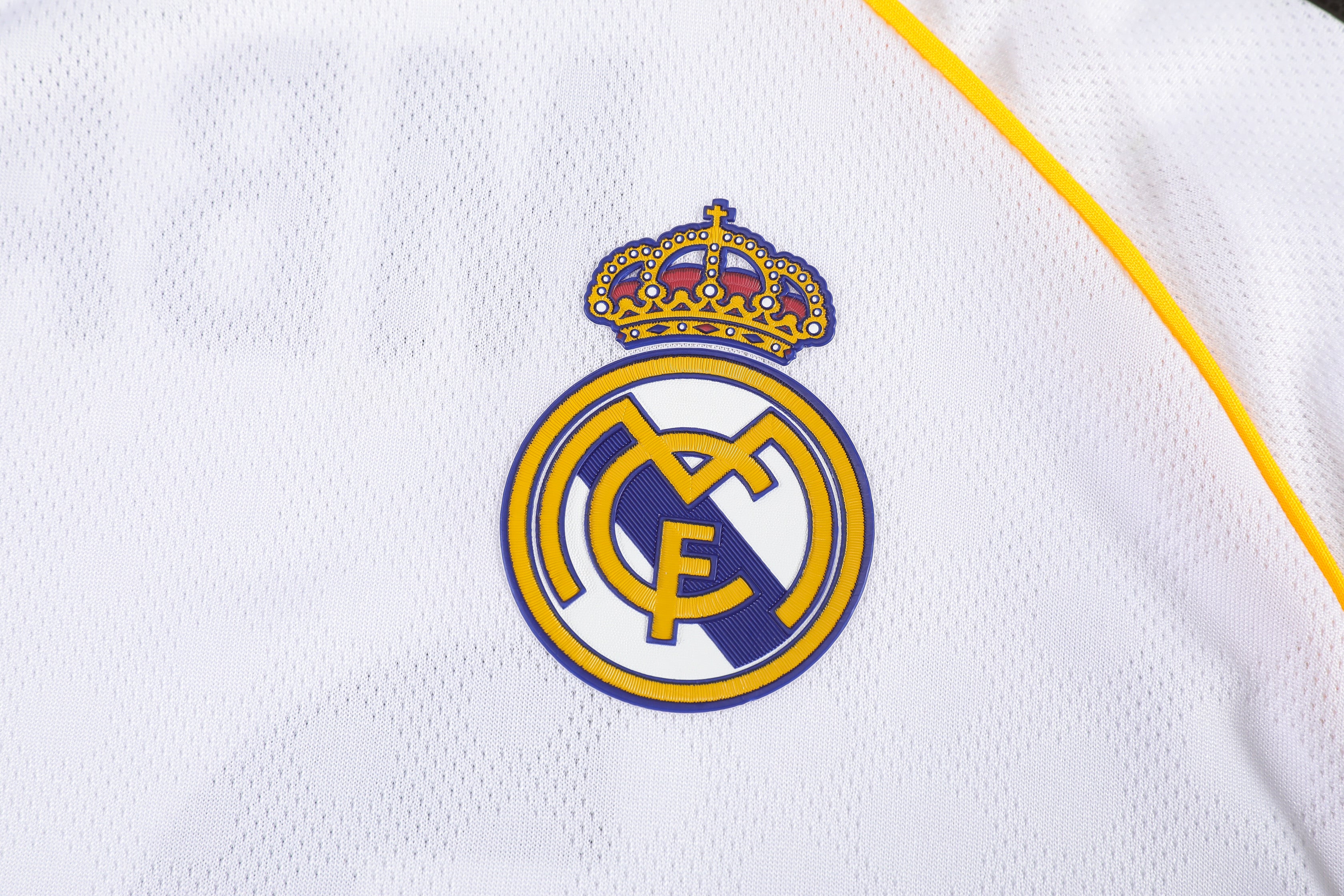 Football Jersey Long sleeve home Real Madrid fc  2025-2026 Mbappe #number 10 ( A grade quality soccer shirt & shorts / winter / book week )