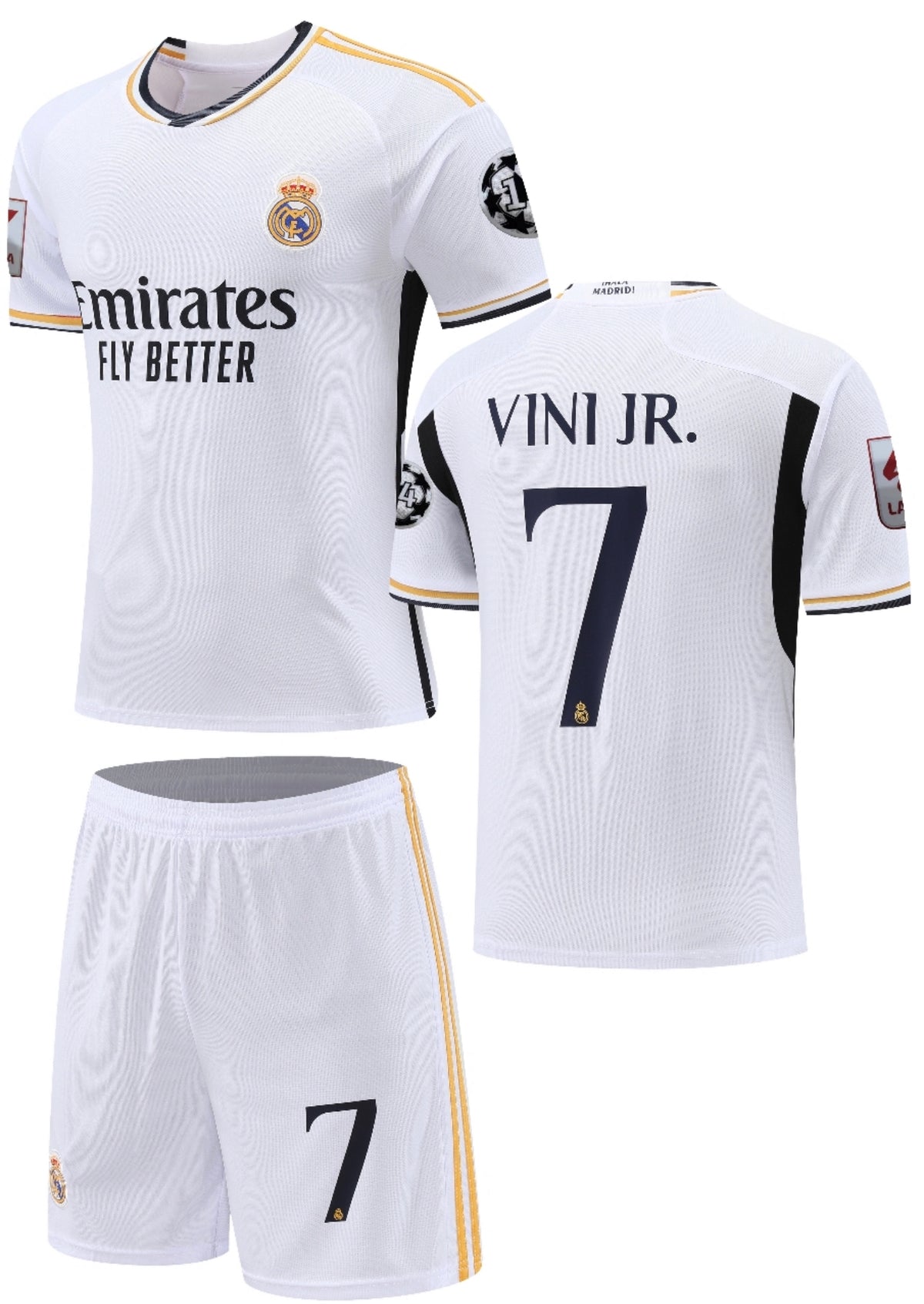 Flocage officiel Vinicius Jr N°7 Réal 2023/2024 Home