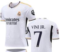 Football Jersey Real Madrid fc home 2023-2024  VINI JR #number 7 ( soccer shirt / black shirt / soccer jersey / gift / Jude shirt)