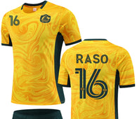 Football Jersey set Australia Home 23-24 RASO number#16 ( Australia shirt / soccer shirt / country shirt / football shirt )
