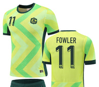 Football Jersey set Australia home 25-27 FOWLER number#11 ( A Grade / Australia shirt / soccer / country shirt )
