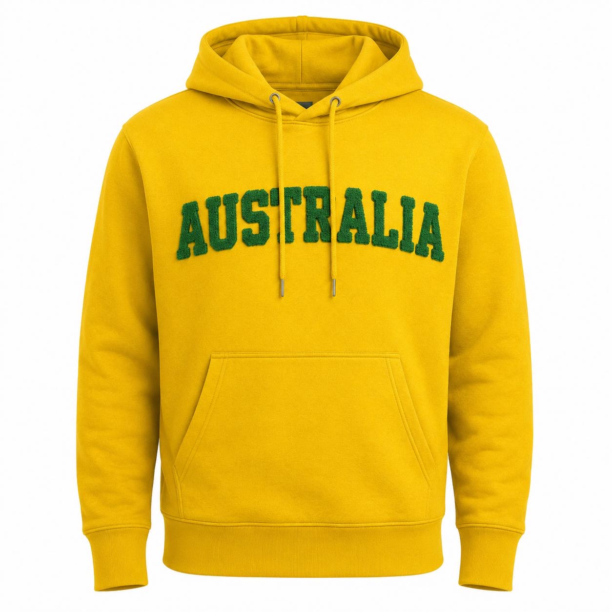 Australia  hoodie jumper 24/26( yellow / warm up / Harmony day /  super fleece / AUS jumper)