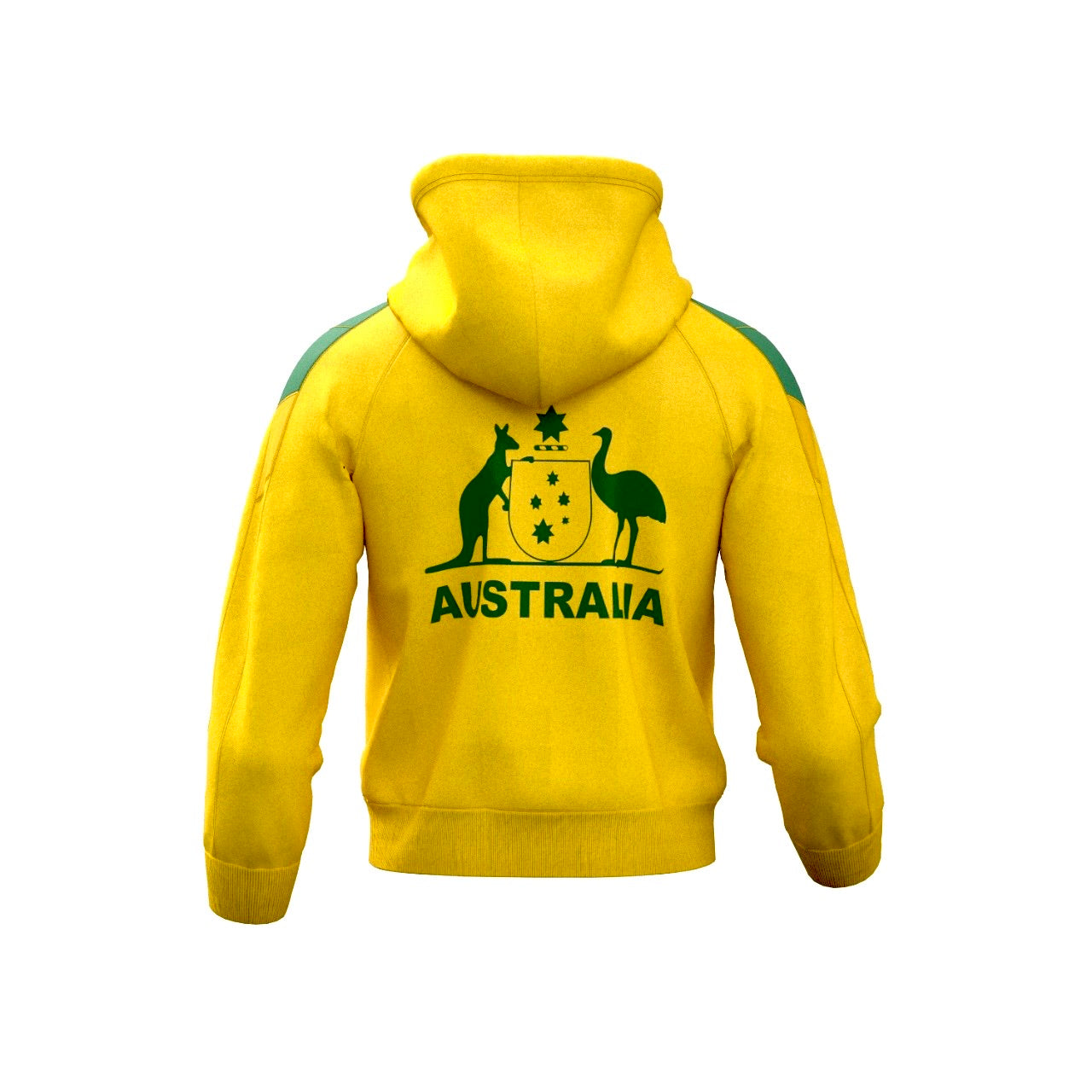 Australia  Zipper hoodie jumper 24/26( yellow fleece / training jacket / warm up jacket / Harmony day / AUS jumper)