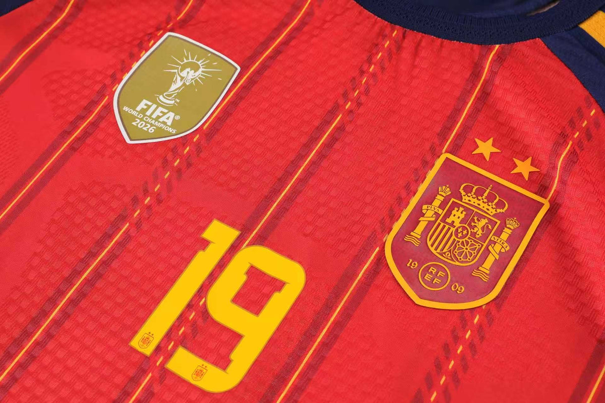 Football Jersey Spain home LAMINE YAMAL #19 World cup 2026 ( A GRADE Quality/ soccer shirt /shorts / country Espana )