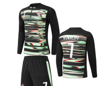 Football Jersey Long sleeve Portugal Training Ronaldo 25/27( A GRADE QUALITY / Harmony day / country jersey & shorts / European championship )