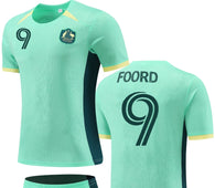 Football Jersey set Australia away 23-24 FOORD number #9( Australia shirt / soccer shirt / country shirt / football shirt )