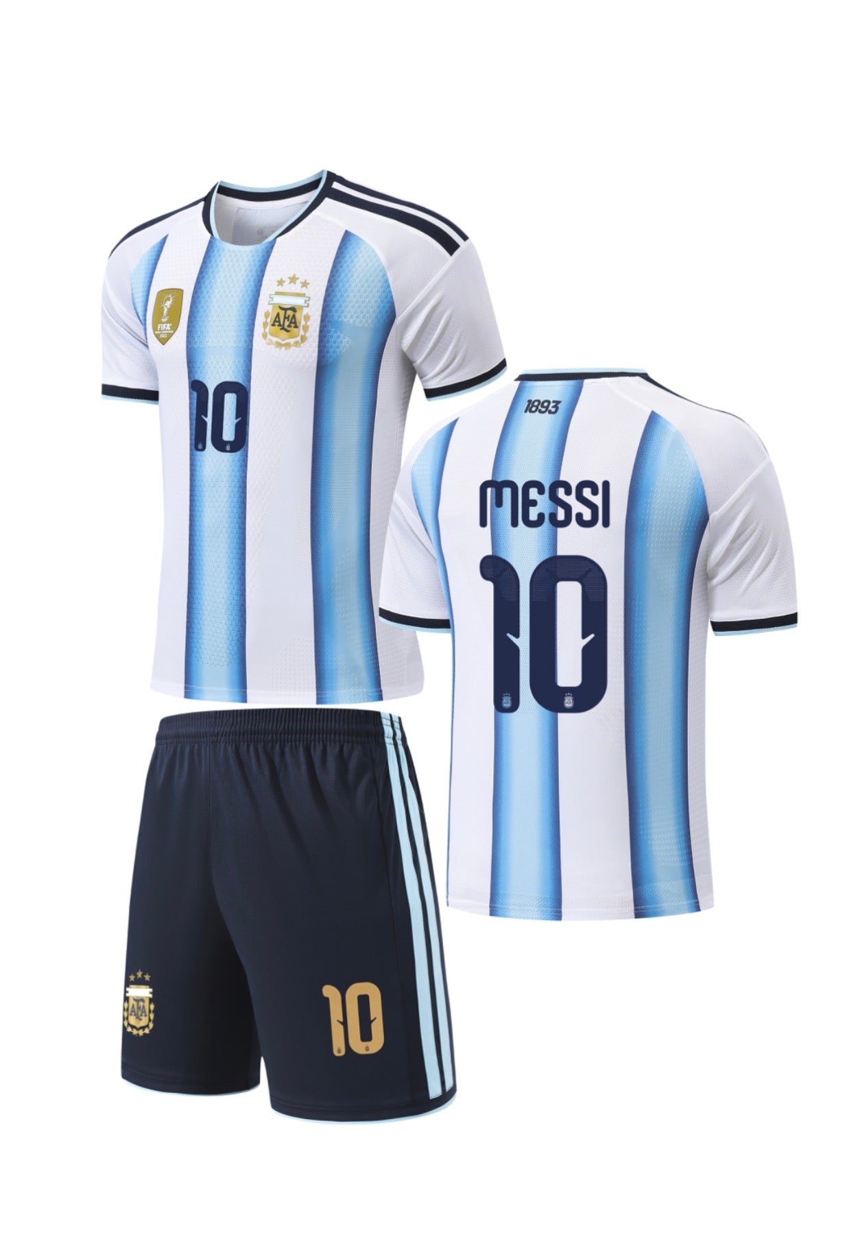 Football Jersey Argentina home 25/26 Messi number#10 (A Grade Quality soccer shirt & shorts / Lionel Messi / Messi soccer shirt / country shirt )