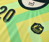 Football Jersey set Australia home 25-27 KERR number#20 ( A Grade / Australia shirt / soccer / country shirt )