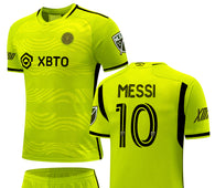 Football Jersey Inter Miami lime media Messi number#10 2023-2024 ( shirt /  jersey / soccer jersey / specials )