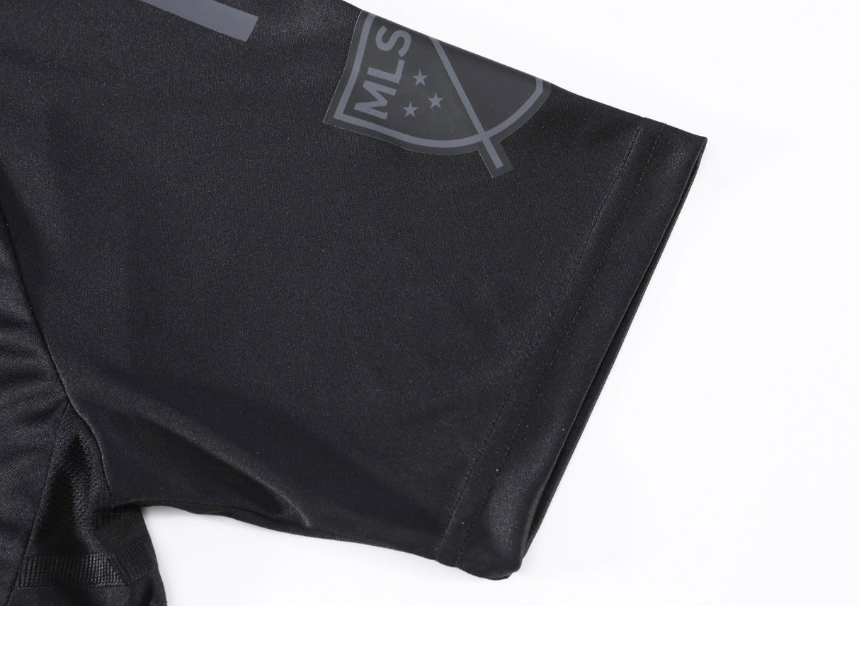 Football Jersey Inter Miami Black on Black Messi number#10 2025-2026 ( A grade high quality shirt & shorts / Lionel / soccer )