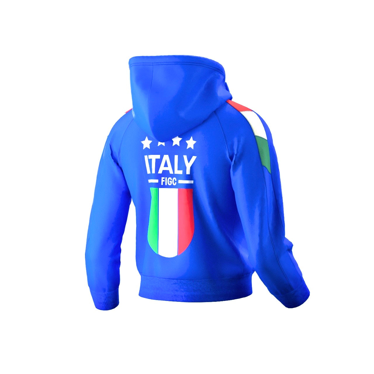 Italy zipper Hoodie jumper  24/26 ( italy blue / Italian training jacket / warm up jacket / Harmony day  / Italia jumper)