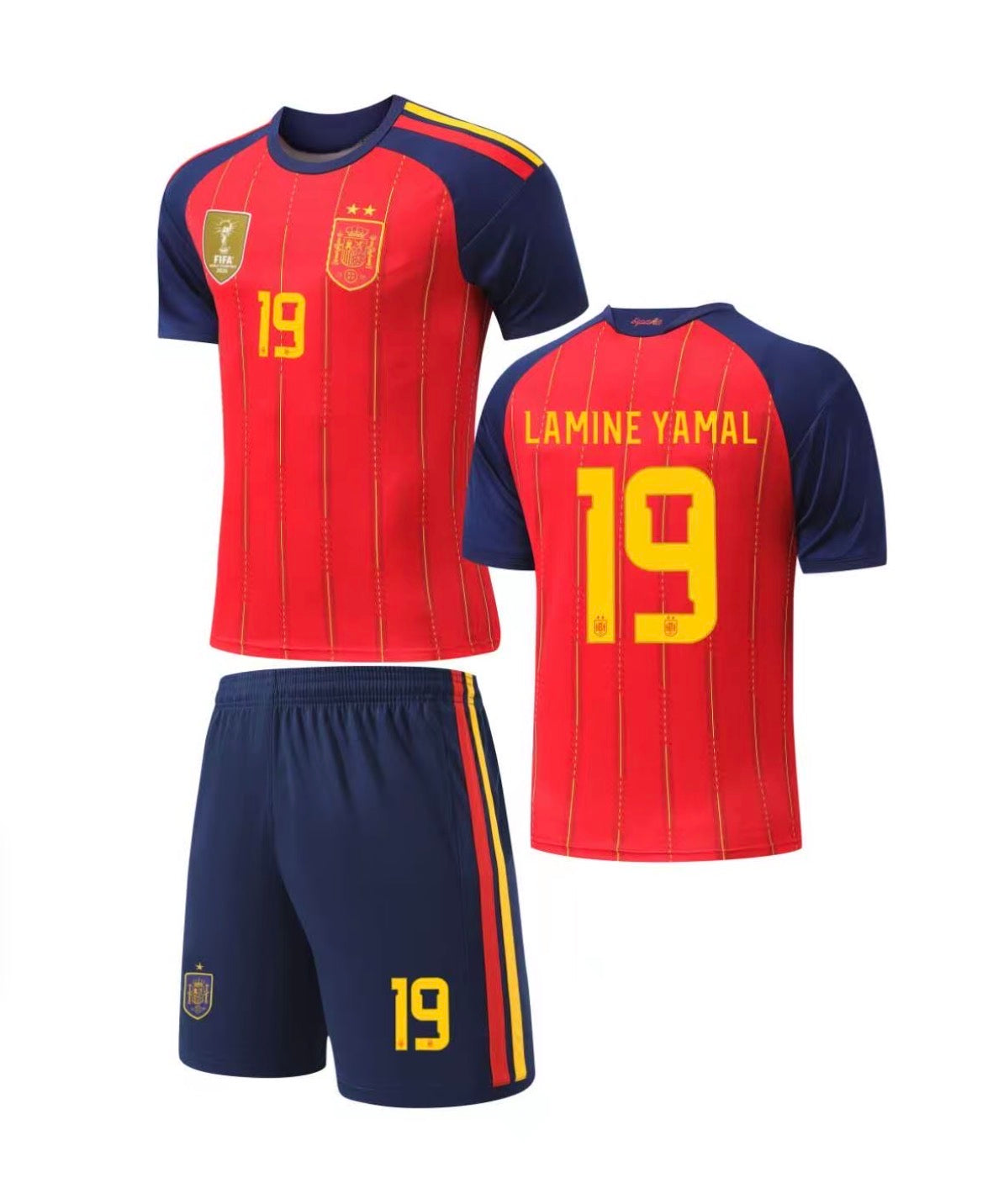 Football Jersey Spain home LAMINE YAMAL #19 World cup 2026 ( soccer shirt /shorts / country Espana )