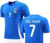 Football Jersey Italy Del Piero #7 home 2023/25 (soccer shirt retro / Harmony day / Italia shirt  / country jersey /  BOOK WEEK)