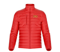 Macedonia Puffer jacket (red jumper / north Macedonian training jacket / warm up jacket / Harmony day Macedonia / Maso )