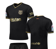 Football Jersey Barcelona fc Black away no name 2020-2021 (soccer shirt / Barca shirt / Barcelona shirt / Messi shirt )