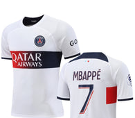 Football Jersey Paris saint Germain Away  Mbappe number#7 23-24 (Psg jersey / Harmony day /  Mbappe shirt / soccer Jersey)