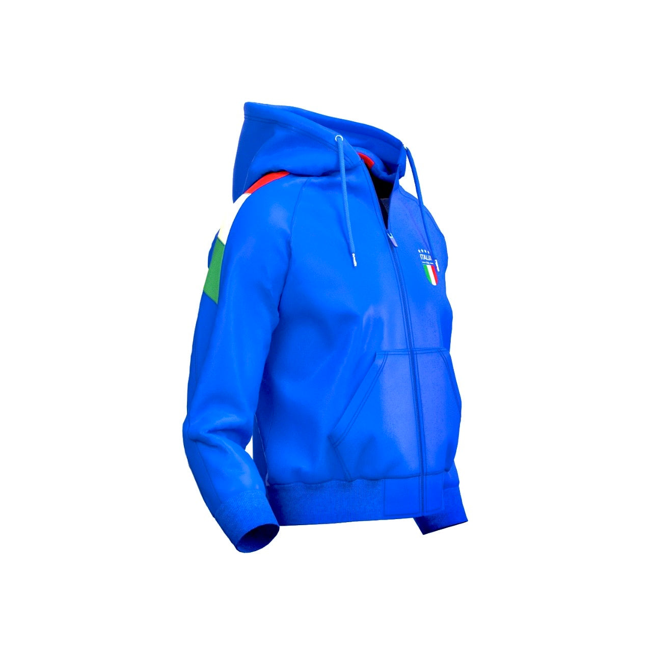 Italy zipper Hoodie jumper  24/26 ( italy blue / Italian training jacket / warm up jacket / Harmony day  / Italia jumper)