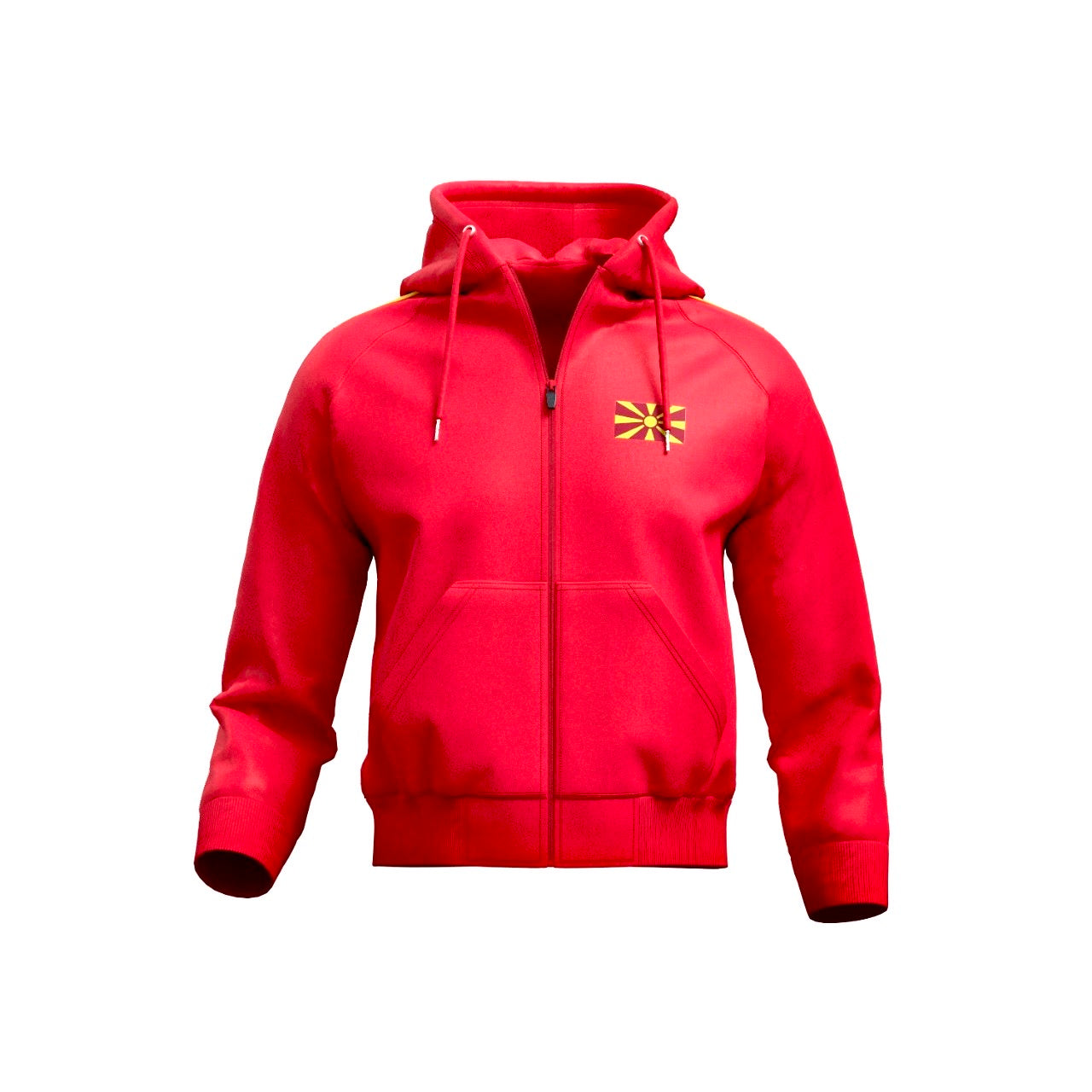 Macedonia Zipper Hoodie jumper (red jumper / north Macedonian training jacket / warm up jacket / Harmony day / Macedonia jersey / Maso jumper)