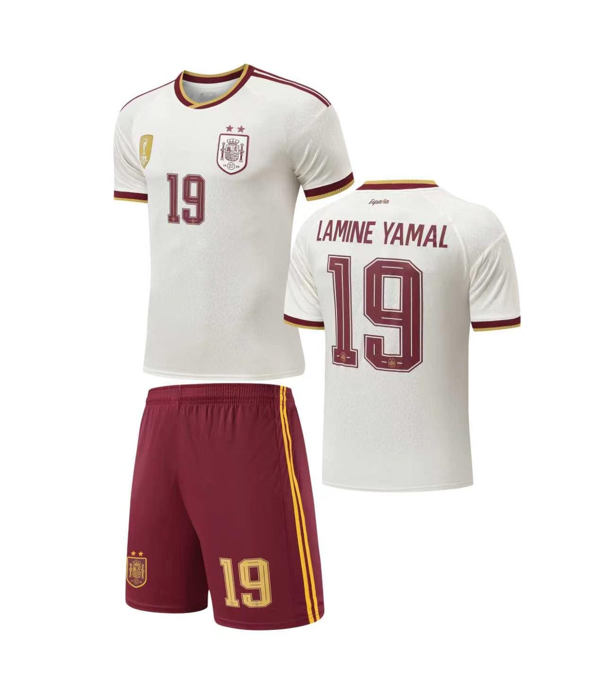Football Jersey Spain Away LAMINE YAMAL #19 World cup 2026 ( A GRADE Quality/ soccer shirt /shorts / country Espana )