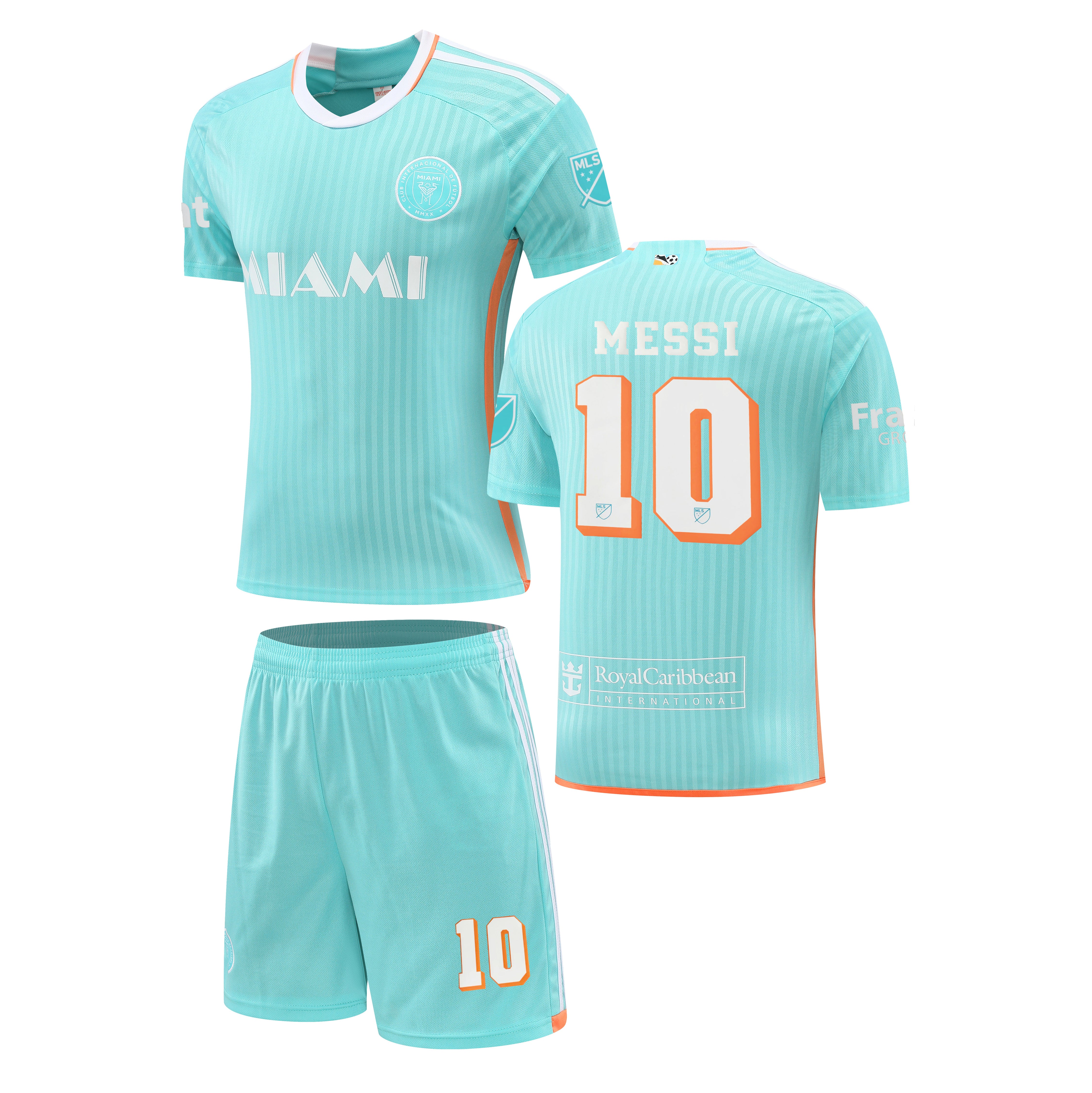 Football Jersey Inter Miami 3rd strip Messi number#10 2024-2025 ( shirt & shorts /  Lionel jersey / soccer )