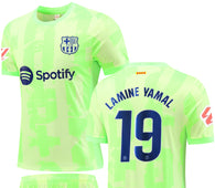 Football Jersey Barcelona fc  training LAMINE YAMAL 2024-2026 (soccer shirt / football shirt / Barca shirt / Barcelona fluro / Messi shirt ) bc