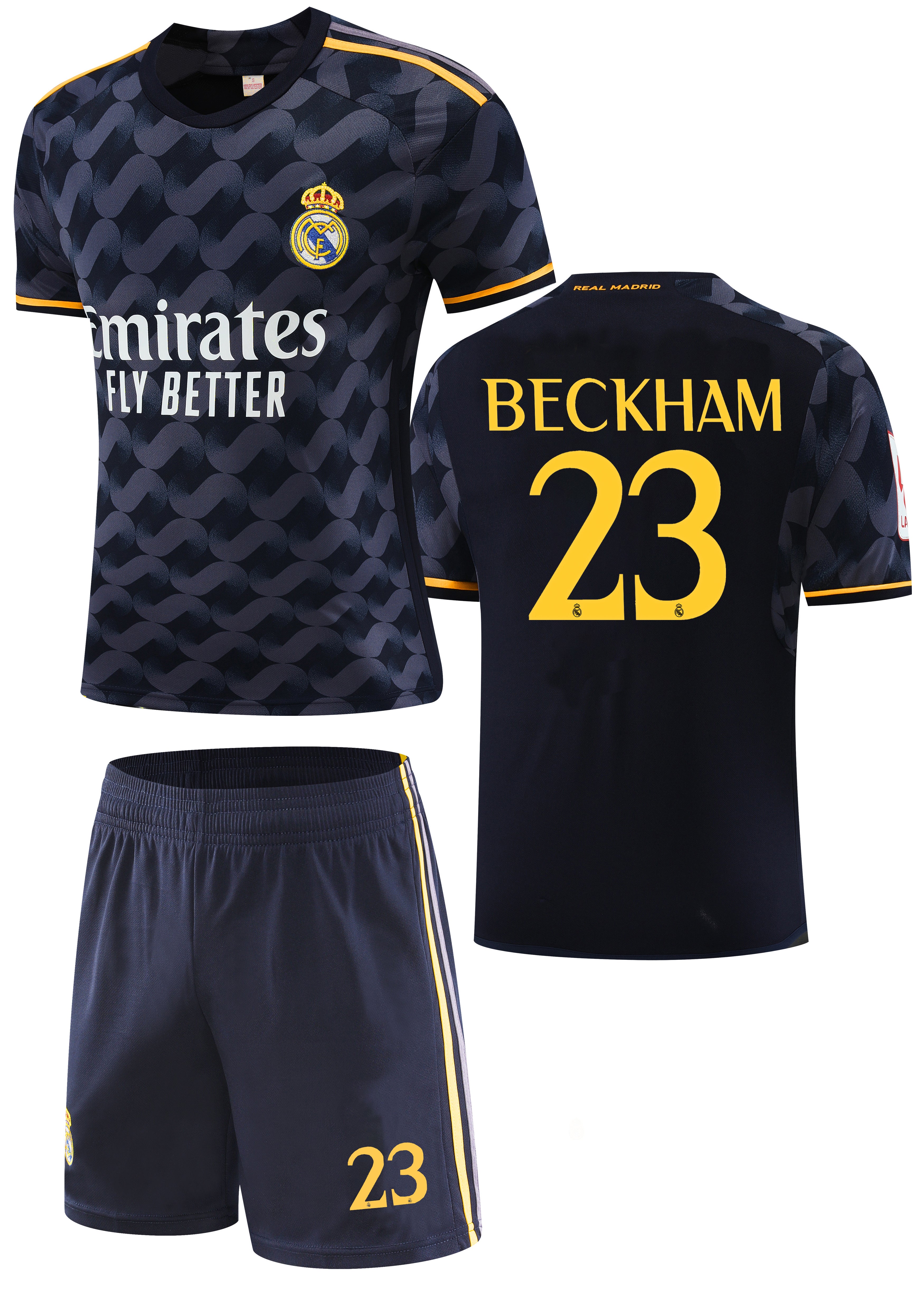 Football Jersey Away Real Madrid fc  2023-2024  Beckham #number 23 ( soccer shirt & shorts/ shirt / soccer jersey / gift / high quality )