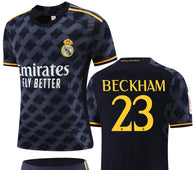 Football Jersey Away Real Madrid fc  2023-2024  Beckham #number 23 ( soccer shirt & shorts/ shirt / soccer jersey / gift / high quality )