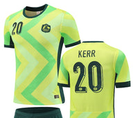 Football Jersey set Australia home 25-27 KERR number#20 ( A Grade / Australia shirt / soccer / country shirt )