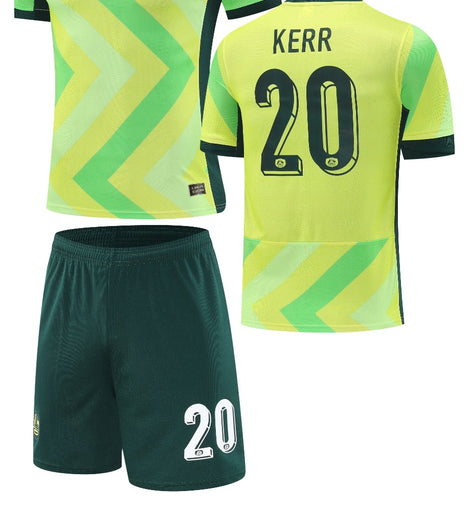 Football Jersey set Australia home 25-27 KERR number#20 ( A Grade / Australia shirt / soccer / country shirt )