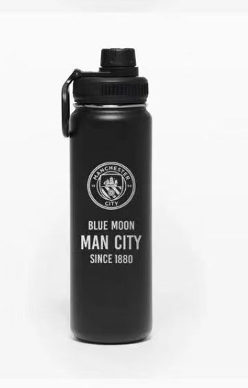 Metal Drink Bottle Manchester city ( cool water / team / Mancity/ training / school / sports / Gym / soccer)