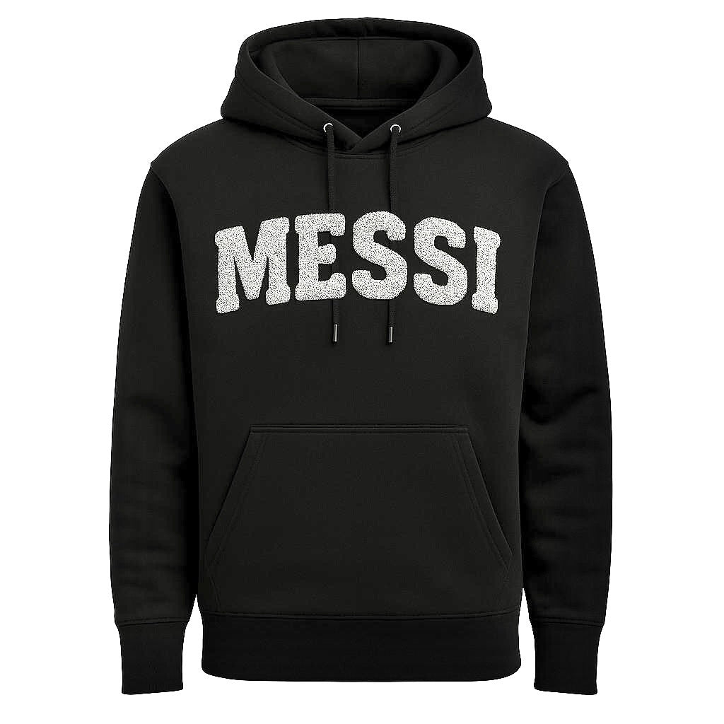 MESSI black hoodie jumper 400grams ( High quality / super heavy / jumper )