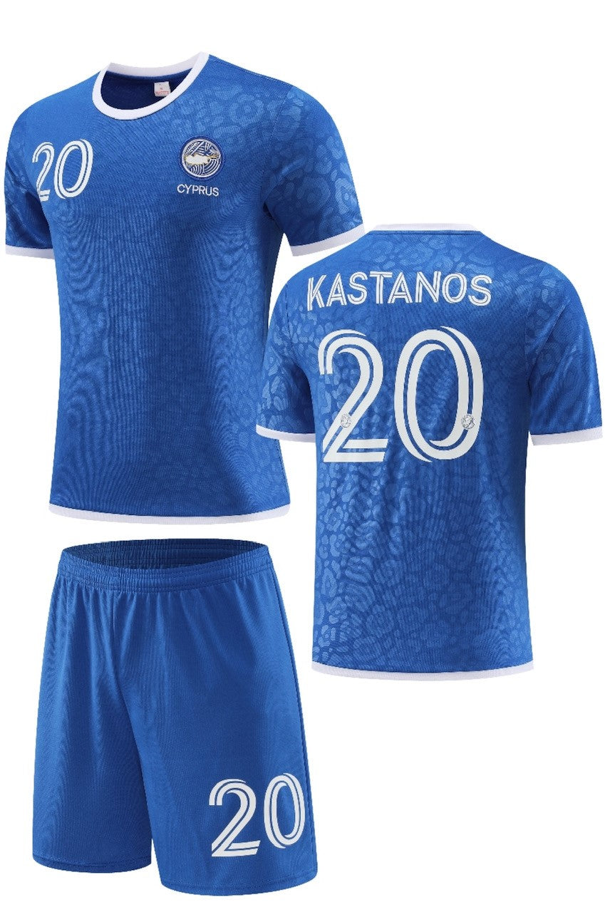 Football Jersey CYPRUS KASTANOS 2023/24  number#20  (blue / Hellas shirt / BOOK / cyprian shirt / Greece away / Harmony day / country shirt /book week / Greek shirt)
