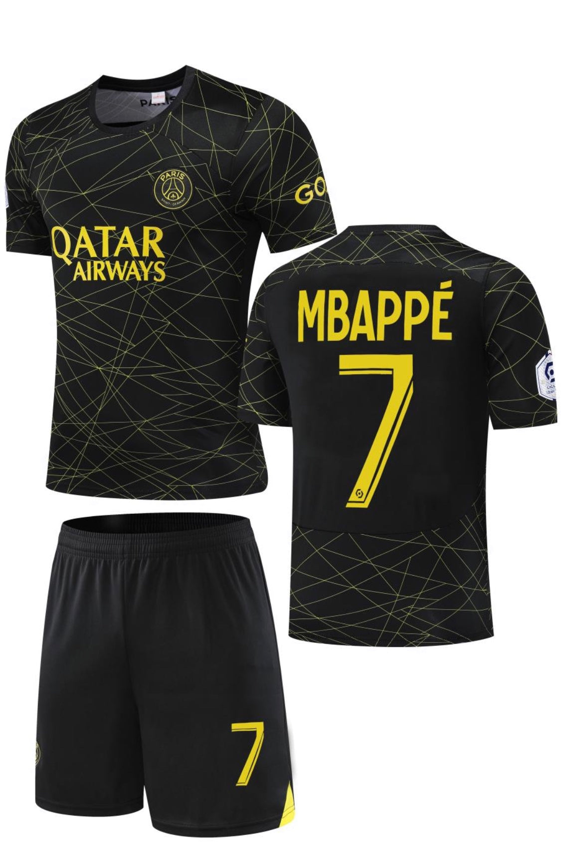 Football Jersey Paris saint Germain 3rs strip Mbappe number#7 2022-2023 ( shirt/ psg jersey / soccer jersey / paris saint germain / specials )