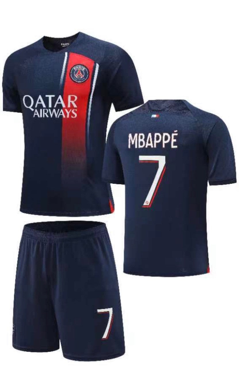 Football Jersey Paris saint Germain home Mbappe number#7 23-24 (Psg jersey / Harmony day /  Mbappe shirt / soccer Jersey)