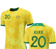 Football Jersey set Australia home 22-23 KERR number#20 ( Australia shirt / soccer shirt / country shirt / football shirt )