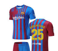 Football Jersey Barcelona fc home Aubameyang #25 2021-2022 (soccer shirt / football shirt / Barca / specials / Barcelona shirt / Messi shirt )